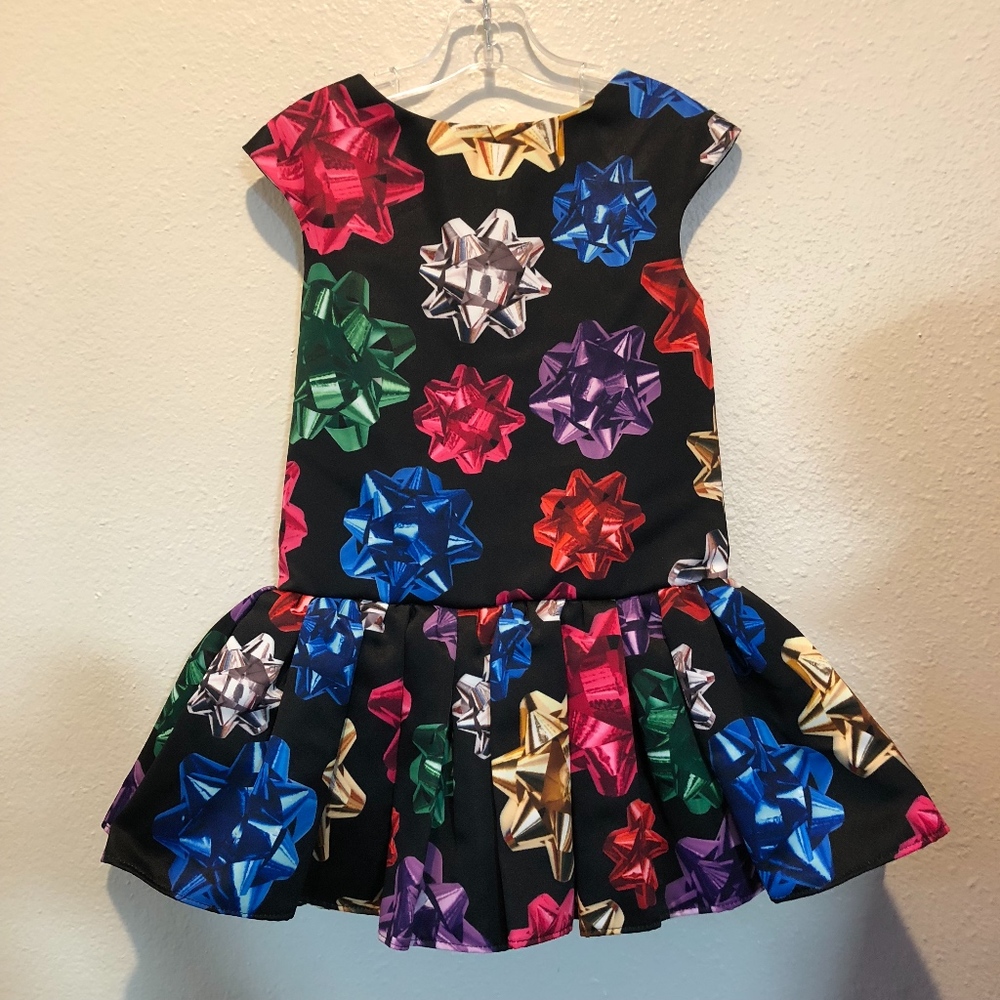 Present Bow Print Dress